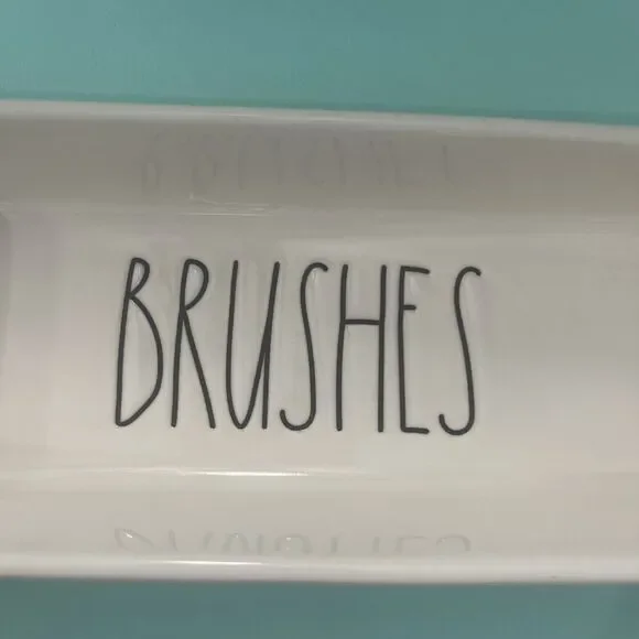 RAE DUNN BRUSHES HOLDER ORGANIZER Container Paint Brush Tray Brushes - Picture 5 of 6